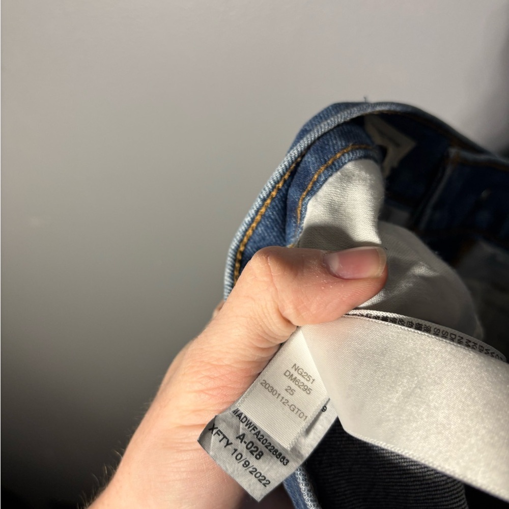Madewell The Perfect Vintage Straight Jean in Mayfield Wash Women’s Size 25 - Picture 5 of 5